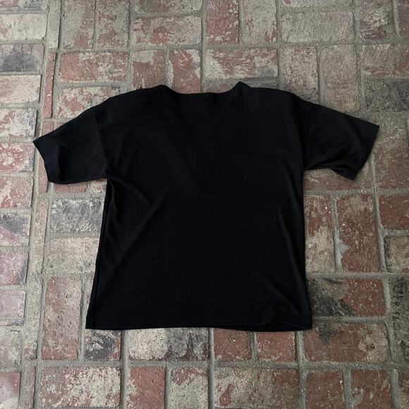 Vintage Naomi Bee Beaded T-Shirt Embellished S Black Short Sleeve - Picture 3 of 3